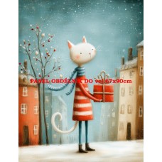 Látkový panel VÁNOČNÍ 578-247 Látkový panel VÁNOČNÍ 578-247