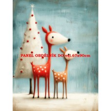 Látkový panel VÁNOČNÍ 578-256 Látkový panel VÁNOČNÍ 578-256