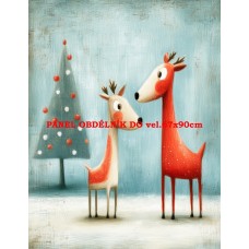 Látkový panel VÁNOČNÍ 578-258 Látkový panel VÁNOČNÍ 578-258