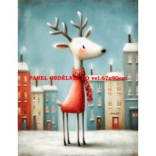 Látkový panel VÁNOČNÍ 578-265 Látkový panel VÁNOČNÍ 578-265