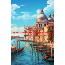 BAVLNĚNÝ PANEL Benátky 18x25 cm zpf759 BAVLNĚNÝ PANEL Benátky 18x25 cm zpf759
