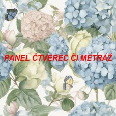 Látkový panel či metráž kolekce KVĚTINY 300-142 Látkový panel či metráž kolekce KVĚTINY 300-142