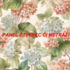 Látkový panel či metráž kolekce KVĚTINY 300-184 Látkový panel či metráž kolekce KVĚTINY 300-184