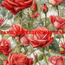 Látkový panel či metráž kolekce KVĚTINY 300-58 Látkový panel či metráž kolekce KVĚTINY 300-58