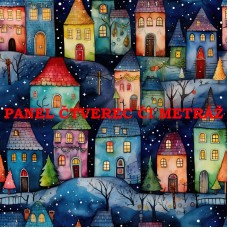 Látkový panel či metráž kolekce KRAJINA, DŮM 311-118 Látkový panel či metráž kolekce KRAJINA, DŮM 311-118