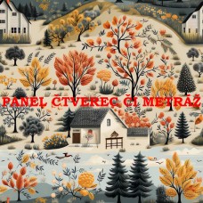Látkový panel či metráž kolekce KRAJINA, DŮM 311-65 Látkový panel či metráž kolekce KRAJINA, DŮM 311-65