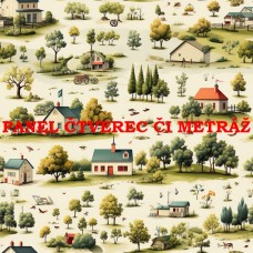 Látkový panel či metráž kolekce KRAJINA, DŮM 311-67 Látkový panel či metráž kolekce KRAJINA, DŮM 311-67