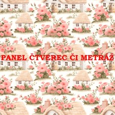 Látkový panel či metráž kolekce KRAJINA, DŮM 311-80 Látkový panel či metráž kolekce KRAJINA, DŮM 311-80