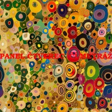 Látkový panel či metráž kolekce KLIMT ART 319-555 Látkový panel či metráž kolekce KLIMT ART 319-555