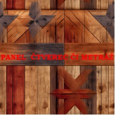 Látkový panel či metráž kolekce DŘEVO 325-5 Látkový panel či metráž kolekce DŘEVO 325-5