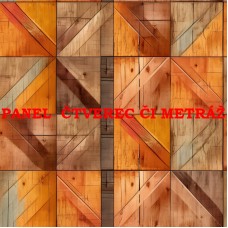 Látkový panel či metráž kolekce DŘEVO 325-6 Látkový panel či metráž kolekce DŘEVO 325-6