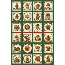 Látkový panel - na adventní kalendář, pexeso 334-172 bez čísel Látkový panel - na adventní kalendář, pexeso 334-172 bez čísel