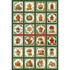 Látkový panel - na adventní kalendář, pexeso 334-174 bez čísel Látkový panel - na adventní kalendář, pexeso 334-174 bez čísel