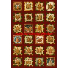 Látkový panel - na adventní kalendář, pexeso 334-179 čísla Látkový panel - na adventní kalendář, pexeso 334-179 čísla