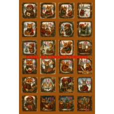 Látkový panel - na adventní kalendář, pexeso 334-188 čísla Látkový panel - na adventní kalendář, pexeso 334-188 čísla