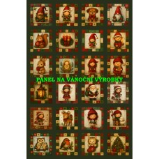 Látkový panel - na adventní kalendář, pexeso 334-197 Látkový panel - na adventní kalendář, pexeso 334-197