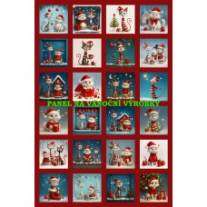Látkový panel - na adventní kalendář, pexeso 334-199 Látkový panel - na adventní kalendář, pexeso 334-199