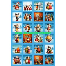 Látkový panel - na adventní kalendář, pexeso 334-205 Látkový panel - na adventní kalendář, pexeso 334-205