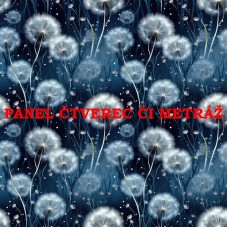Látkový panel či metráž kolekce MODRÉ KVĚTINY 368-30 Látkový panel či metráž kolekce MODRÉ KVĚTINY 368-30
