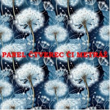 Látkový panel či metráž kolekce MODRÉ KVĚTINY 368-31 Látkový panel či metráž kolekce MODRÉ KVĚTINY 368-31