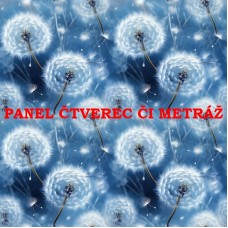 Látkový panel či metráž kolekce MODRÉ KVĚTINY 368-33 Látkový panel či metráž kolekce MODRÉ KVĚTINY 368-33