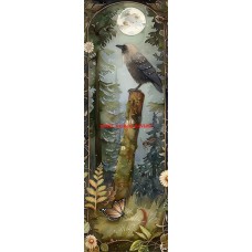 Látkový panel na záložku - kolekce MAGICKÝ LES - 399-45 Látkový panel na záložku - kolekce MAGICKÝ LES - 399-45