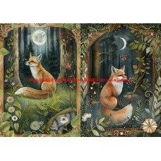 Látkový dvojpanel - kolekce MAGICKÝ LES 399-49 Látkový dvojpanel - kolekce MAGICKÝ LES 399-49