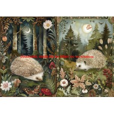 Látkový dvojpanel - kolekce MAGICKÝ LES 399-52 Látkový dvojpanel - kolekce MAGICKÝ LES 399-52