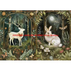 Látkový dvojpanel - kolekce MAGICKÝ LES 399-53 Látkový dvojpanel - kolekce MAGICKÝ LES 399-53