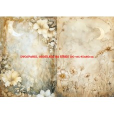 Látkový dvojpanel - kolekce MAGICKÝ LES 399-58 Látkový dvojpanel - kolekce MAGICKÝ LES 399-58