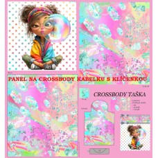 PANEL NA CROSSBODY TAŠTIČKU S KLÍČENKOU / 511d-147 PANEL NA CROSSBODY TAŠTIČKU S KLÍČENKOU / 511d-147