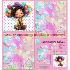 PANEL NA CROSSBODY TAŠTIČKU S KLÍČENKOU / 511d-148 PANEL NA CROSSBODY TAŠTIČKU S KLÍČENKOU / 511d-148