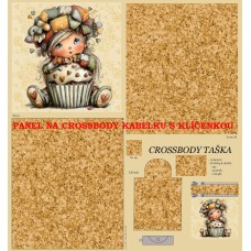 PANEL NA CROSSBODY TAŠTIČKU S KLÍČENKOU / 511d-149 PANEL NA CROSSBODY TAŠTIČKU S KLÍČENKOU / 511d-149