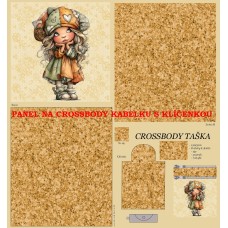 PANEL NA CROSSBODY TAŠTIČKU S KLÍČENKOU / 511d-153 PANEL NA CROSSBODY TAŠTIČKU S KLÍČENKOU / 511d-153