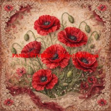 Látkový panel kolekce VLČÍ MÁKY 531-286 Látkový panel kolekce VLČÍ MÁKY 531-286