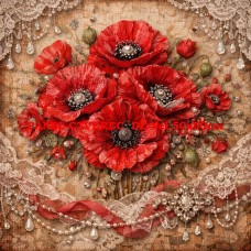 Látkový panel kolekce VLČÍ MÁKY 531-287 Látkový panel kolekce VLČÍ MÁKY 531-287