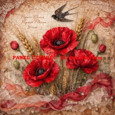 Látkový panel kolekce VLČÍ MÁKY 531-289 Látkový panel kolekce VLČÍ MÁKY 531-289