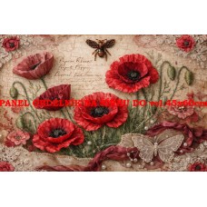 Látkový panel kolekce VLČÍ MÁKY 531-301 Látkový panel kolekce VLČÍ MÁKY 531-301