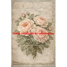 Látkový panel kolekce RŮŽOVÉ KVĚTINY 531-317 Látkový panel kolekce RŮŽOVÉ KVĚTINY 531-317