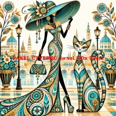 Látkový panel kolekce CAT LADY 570-63 Látkový panel kolekce CAT LADY 570-63