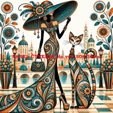 Látkový panel kolekce CAT LADY 570-69 Látkový panel kolekce CAT LADY 570-69