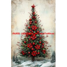 Látkový panel kolekce ÚTULNÁ ZIMNÍ VESNIČKA 583-93 Látkový panel kolekce ÚTULNÁ ZIMNÍ VESNIČKA 583-93