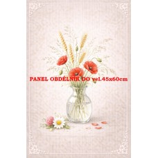 Látkový panel kolekce KVĚTINY 595-48 Látkový panel kolekce KVĚTINY 595-48