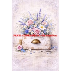 Látkový panel kolekce KVĚTINY 595-52 Látkový panel kolekce KVĚTINY 595-52