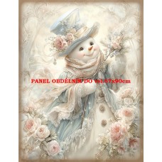 Látkový panel VINTAGE VÁNOČNÍ 597-1 Látkový panel VINTAGE VÁNOČNÍ 597-1