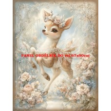 Látkový panel VINTAGE VÁNOČNÍ 597-10 Látkový panel VINTAGE VÁNOČNÍ 597-10