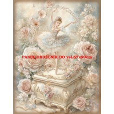 Látkový panel VINTAGE VÁNOČNÍ 597-18 Látkový panel VINTAGE VÁNOČNÍ 597-18