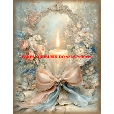 Látkový panel VINTAGE VÁNOČNÍ 597-20 Látkový panel VINTAGE VÁNOČNÍ 597-20