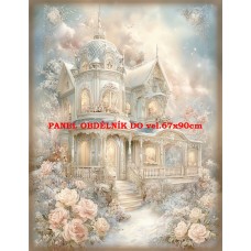 Látkový panel VINTAGE VÁNOČNÍ 597-21 Látkový panel VINTAGE VÁNOČNÍ 597-21