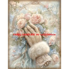 Látkový panel VINTAGE VÁNOČNÍ 597-23 Látkový panel VINTAGE VÁNOČNÍ 597-23